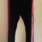 Victoria's Secret PINK High Waist Yoga Full Length Leggings Black Striped Photo 1