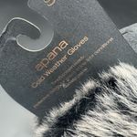 Apana  Cold Weather Touchscreen Gloves S/M Gray Faux Fur Cuff Winter Warm NWT Photo 2