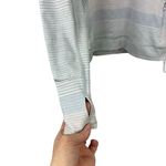 Lululemon  Think Fast Long Sleeve Om Stripe Heathered Silver Spoon Silver Spoon 6 Photo 7