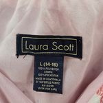 Laura Scott  Pink Floral Flare Boho Indie Y2K Knee Length Cottage Skirt Large Photo 4