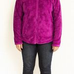 The North Face Size Medium Purple Fuzzy Full-Zip Fleece Jacket Photo 0