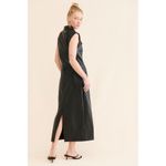 Free People Danni Vegan Leather Midi Dress Size XS Photo 3