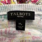 Talbots  Shirt Womens Medium Petite Multicolor Santorini‎ Greece Print Novelty Photo 6