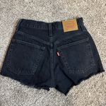 Levi's  501 Black Distressed Jean Shorts Photo 1