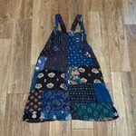 Earthbound  Trading Co Pathwork Cotton Jumper Overall Dress Photo 2