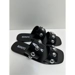 Schutz  Shoes Womens Size 10 Lizzie Sandals Black Rubber Silver Stud Slides Photo 1