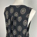 POL  Women's Boho Dress Sleeveless Sunflower V-neck Floral Size M Photo 2