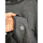Lululemon Runder Under Long Sleeve Mini Check Pique Black Heathered size 4 Photo 3
