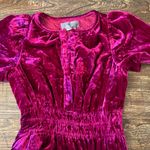 Anthropologie The Somerset Mini Dress Velvet Edition Magenta Berry Size XXS NWT Photo 6