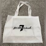 7 For All Mankind White Tote Bag Photo 0