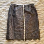 Vintage Rickie Freeman Grey Lace Overlay Skirt Gray Size 10 Photo 3