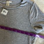 Bozzolo Gray Crop T-Shirt with Crew Neck and Short Sleeves Photo 3