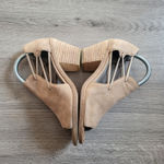 Eileen Fisher  Nikki Peep Toe Block Heel Booties Tan Genuine Leather Size 6.5 Photo 5