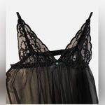 Frederick's of Hollywood Frederick’s of Hollywood Black Sheer Babydoll Negligee – Size XL Nightie Photo 2