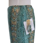 Carlisle Per Se Sequin Snake Print Straight Skirt Womens Size 4 Green Statement Piece NEW Photo 8