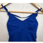 Athleta One Piece Swimsuit 439092 Royal Blue Strappy Athletic Women's Medium M Photo 2