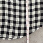 Francesca’s Harper Heritage NWT black white‎ buffalo plaid long sleeve top S Photo 7