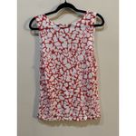 Michael Simon Sweater Vest White Red Floral Tank Top 3D Artsy Whimsy Size XL‎ Photo 2