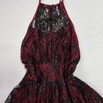 Free People Wish Upon A Star Red and Black Dress Photo 1