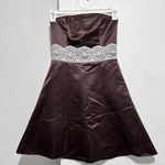 Jessica McClintock Jessica for gunne sax white lace brown dress : Box OW5: Photo 0