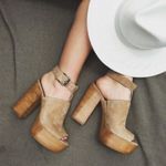 Rebecca Minkoff Cece Platform Heels Wooden Heel Photo 0