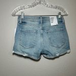 Eunina Jeans Kadence Mid Rise Cuffed Distressed Denim Shorts Women's XS Blue Photo 2