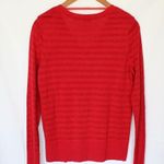 Charter Club | Shiny Red Striped Sweater Photo 1