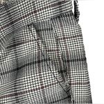 American Eagle  Stretch Pants Women’s Sz. 4 Houndstooth Plaid Cream Red Black NWT Photo 2