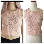Sans Souci  crop lace top with side zipper Photo 1