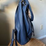 Michael Kors Riley LG Leather Backpack Navy Photo 5