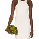 The Range  Primary Rib Carved Mini Dress in Lt Shell White Size XS Sleeveless Photo 0