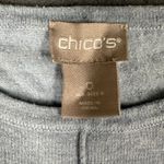 Chico's Womens 0 US Small Light Blue Dolman Sleeve Cashmere Blend Sweater Photo 2