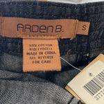 Arden B strapless black denim romper Photo 1