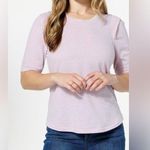 Democracy  plus size Women's Lavender ruffle short sleeve 1X Top Photo 0