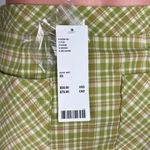 Urban Outfitters NWT Green Plaid Checkered Wrap Buckle Straight Mini Skirt Sz XS Photo 6