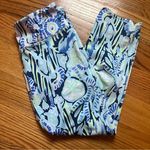 Lilly Pulitzer  Luxletic Weekender Cropped Pant Indigo Sunset Swim size small Photo 0