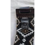 EXPRESS Brand Women’s Belt Beaded Stretch Black With Boho Southwestern Sz M Photo 6
