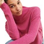 Free People  Women’s Size L Festive Fuchsia Pink Cashmere Aubrey Sweater Photo 0