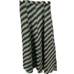 Anthropologie  Anupamaa Minted Terra Maxi Skirt Striped A Line Silk Green XS Photo 1