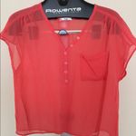 Papaya 3 for $15! Coral  short sleeve shirt blouse Photo 0