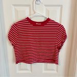 Heart & Hips Striped Cropped Tee Photo 0