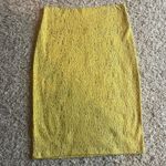 LuLaRoe Yellow Fitted Skirt Size Small Photo 1