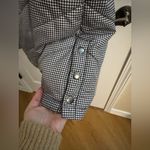 CJ Banks Quilted Zip Snap Pockets Black Houndstooth Vest Plus Size 1X Photo 8