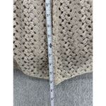 Brittany Black women's cardigan Cream Crochet Long Sleeve Size Small Cover up Photo 4