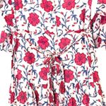 Tuckernuck Oliphant Ruffle Collar Bell Maxi Dress in Poppy Raspberry Photo 3