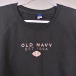 Old Navy  Logo Saturday Panther Gray Long Sleeve Sweat Shirt Size L Photo 2