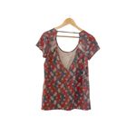 Chaser Bandana Print Cut Out V Back Top Size Medium New Photo 3
