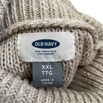 Old Navy  Plus Size Cream White Cable Knit Long Sleeve Casual Turtleneck Sweater Photo 4