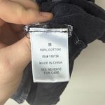 Black Acid Wash Crop Cut Off ‘ Gangsta Rap Made Me Do It ‘ Size M Photo 2