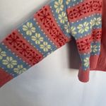 Cotton On Cotton-On pink blue white nordic style cardigan buttons snowflake warm small Photo 3